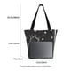 thumbnail image 3 of Easygdp Star Gazing Cat Illustration Bolso de Hombro para Mujer, Bolso Bandolera y Cartera de Mano Elegante para Uso Diario, 3 of 6