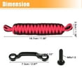 thumbnail image 3 of Unique Bargains 1 Set Car Door Limiting Straps Restrictor for Jeep Wrangler JK with Door Strap Brackets Black Red, 3 of 6