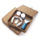 thumbnail image 3 of Juego de 2 cubos de almacenamiento DOKOT Flat Seagrass con tapa (S+L), color marrón, 3 of 7