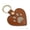Brown, variant on Pet Hair Memorial Pouch Keychain Love Heart Paw Shape Dog Cats Fur Keepsake Holder Collecting Keychains Keyring Bag Pendant Charm Gifts