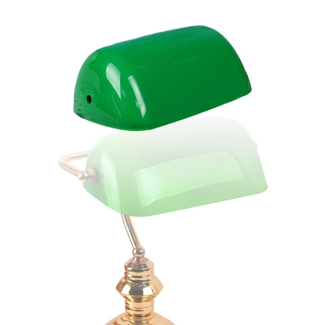 Bankers Lampshade Tabletop Parts Cover Traditional Lamp Shade for Reading Window Green