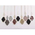 thumbnail image 3 of Crystal Pave Moroccan Pendant Long Necklace Quatrefoil Floral Women Jewelry Gift, 3 of 9