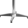 thumbnail image 2 of Muebles Mesa cuadrada de aluminio para interior/exterior de 27,5 pulgadas con base, 2 of 3