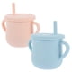 thumbnail image 1 of Silicone Straw Sippy Cups Durable Design with Handles for Milk Training and Gentle Gums 2pcs Set with Random Styles, 1 of 4