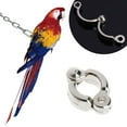 thumbnail image 2 of Tizuqe Parrot Leg Rings Metal Active Opening Foot Ring for Medium Large Bird Alloy Clip, 2 of 20