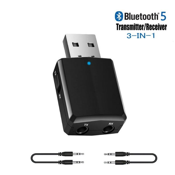 Récepteur émetteur Bluetooth 5.0 2 en 1 audio sans fil 3.5mm Jack Aux  Adapter