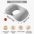 thumbnail image 2 of UHIAGREE Inflatable Neck Pillows for Travel,2 Pack Airplane Pillow for Traveling, Office, Home(Gray), 2 of 8