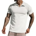 thumbnail image 2 of Clearance Under 10$!New Summer Mens Tops Shirts 2025 Plus Size Fashion Slim Fitting Short Sleeved Lapel Pullover Casual Sports Vacation Daily T-shirt Shirt Blouse, 2 of 7