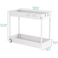 thumbnail image 4 of GHSDFBB Under Sink Organizer, Under Cabinet Basket Organizer Drawer with Hooks, Bathroom Standing Rack, Multi-purpose Storage Shelf,White, 4 of 7