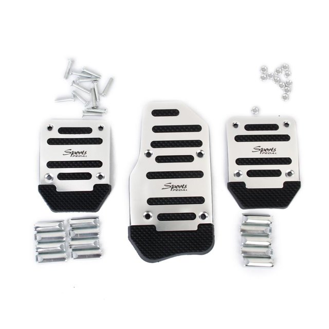 Juego de pedales de coche automático manual De 3 Piezas De Pedales Antideslizantes Para Carreras De Automóviles Pedales De Camiones Pad De Conjunto De Cubierta De Pedal De Fanmusic Juego de pedales de coche automático manual