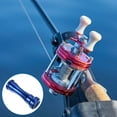 thumbnail image 5 of Uxcell Reel Handle Knob Replacement Metal Fishing Reel Power Handle Knob, Blue, 5 of 6