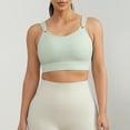 thumbnail image 2 of HAPIMO Women High Support Sports Bra Adjustable Straps U Neckline Moisture Wicking Fabric For Workout And Training Green XXXXXL, 2 of 6