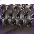 thumbnail image 2 of 84.75'' Chesterfield 3-Seater Sofa, Classic Tufted Upholstered Sofa for Living Room with Scrolled Arms & Nailhead Accents, 2 of 11