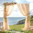 thumbnail image 2 of 6.6FT x 6.6FT Gold Square Wedding Arch Backdrop Stand, Sturdy Metal Balloon Arch Frame for Ceremony, Birthday Party, Baby Shower, Bridal Shower, Anniversary, Photo Booth Background Decoration, 2 of 16