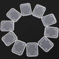thumbnail image 2 of Flmtop 10Pcs/Set SD SDHC Memory Card Transparent Storage Box Protective Case Holder, 2 of 9