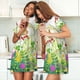 thumbnail image 4 of Easygdp Plants and Insects Camisón de manga corta para mujer, informal, estampado, 4 of 6