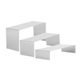 thumbnail image 4 of jinwen 3 Pieces Riser Display Stands Display Shelf for Dessert Collectibles Perfume Mirrored, 4 of 9
