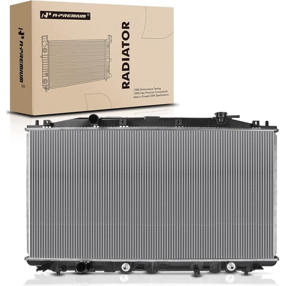 A-Premium Engine Coolant Radiator Assembly with Transmission Oil Cooler Compatible with Honda Accord 2008-2012, Crosstour 2012-2015, Automatic Transmission, Replace# CU2990, 19010R40A62