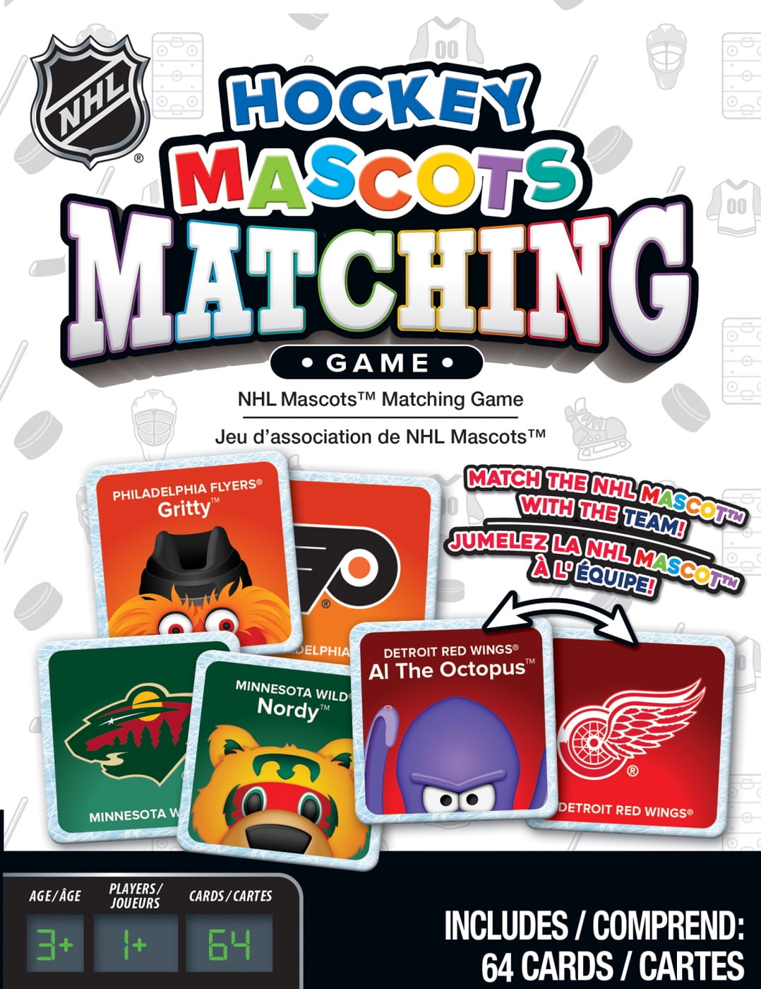 MasterPieces Sports Games - NHL Mascots Matching - Game for Kids and Family