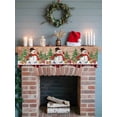 thumbnail image 6 of Christmas Snowman Mantel Scarf Fireplace Decorations for Living Room, Farmhouse Xmas Tree Gifts Wooden Fireplace Mantel Scarf Cover Runner for Halloween/Thanksgiving/Christmas Decor 60"x17", 6 of 6