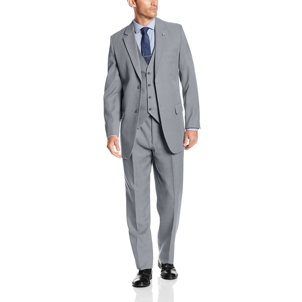 Mens Suit Big & Tall Vested Suny 3 Piece 56 - Walmart.com - Walmart.com
