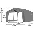 thumbnail image 3 of Shed-in-a-Box 12 x 12 x 8 ,  Gris, 3 of 9