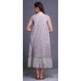 thumbnail image 3 of Bimba Nuisettes en Coton Imprimé Roses Florales Violet Pâle et Renoncules pour Femmes Robe Sans Manches Tenue de Nuit Robe Maxi XXX-Large, 3 of 6