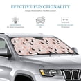 thumbnail image 2 of Bingfone White And Black Rabbit Car Windshield Sunshade,Sun Foldable Sun Shield Sun Visor for Car - Small, 2 of 8