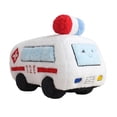 thumbnail image 2 of Ambulance Plush Toy, Soft Cartoon Car Pillow, Cute Stuffed Animal with Realistic Design for Kids Imaginative Play, Comforting Hugs Toddler Gift, 2 of 7