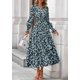 thumbnail image 5 of Vestido PRETTYGARDEN 2025 Floral Maxi de Manga Larga Talle M, 5 of 8