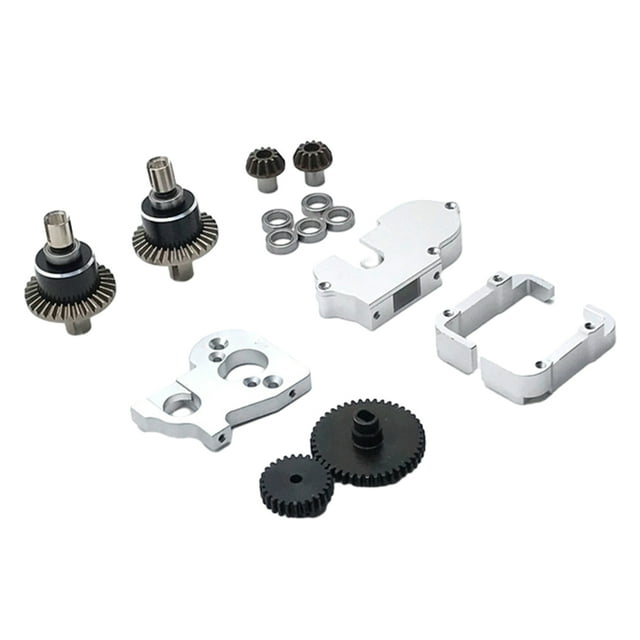 VONKY RCGOFOLLOW Durableerential Gear Box RC Car Part Durable Rc Durableerential Gear Box For 1/14 Wltoys 144001 On-Road Vehicles Silver