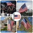 thumbnail image 5 of Tangle Free Spinning Flag Pole 6FT Flagpole Kit for American Flag Stainless Steel Flag Pole for Outside House Truck Garden Yard Residential or Commercial(Black No Bracket), 5 of 5