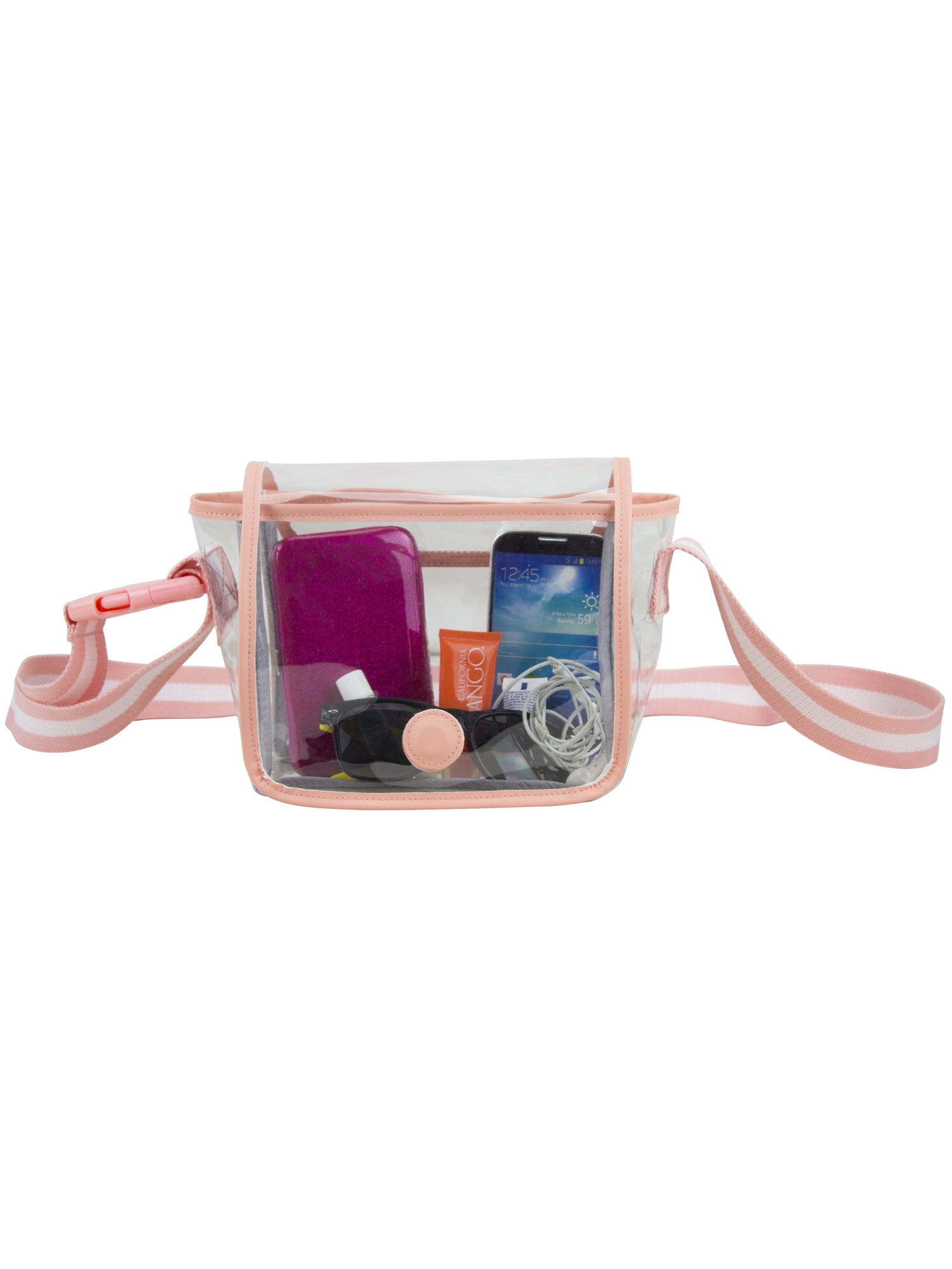 Eastsport Clear Stadium Cross Body, Blush