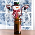 thumbnail image 3 of ACDANC Holiday Wine Bottle & Glass Holders,Snowman Wine Rack Bottle,Hold 1 Wine Bottle & 2 Glasses for Home Decor & Kitchen Storage Rack,Bar,Vacations, 3 of 7