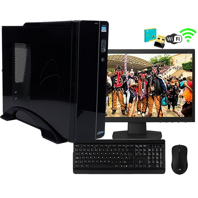 Computadora Escuela Intel 8GB RAM 960GB SSD Super Veloz Monitor 21.5' FULL HD Wifi Velocidad PC Armada