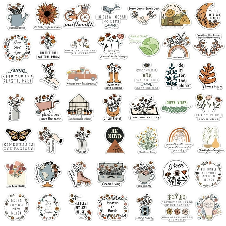 50pcs Small Size (4cm) Inspirational English Letter Stickers For Water  Bottles, Helmets, Luggage, Notebooks, Etc.
