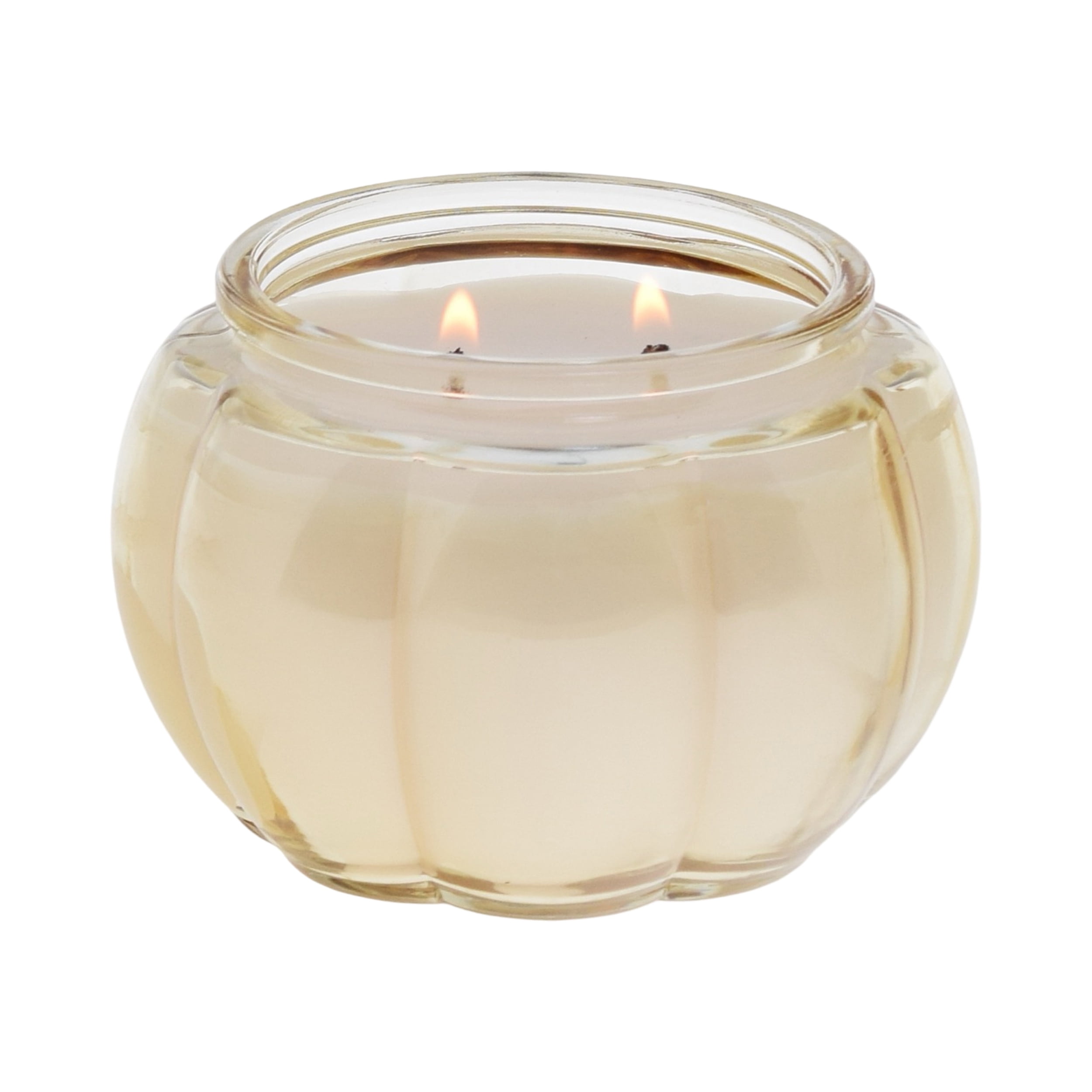(2 pack) Better Homes & Gardens Salted Coconut and Pumpkin Scented 2-Wick Pumpkin Jar Candle 13.8oz