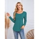 thumbnail image 4 of Suéteres Plisados de Larga para Mujer, Blusas Casuales y Elegantes de Cuello Redondo, Camisas Holgadas, Ropa de Otoño. Verde XL, 4 of 8