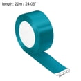 thumbnail image 2 of Unique Bargains 1.5" Wide 24 Yards Satin Ribbon Single Side Craft Roll Decoration Bright Blue, 2 of 6