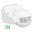 thumbnail image 1 of Automatic Spherical PIR Wall Mounted Motion Sensor Detector, Outdoor Motion Detection Switch for Home Security LED Light, AC 110-240V, White, 1 of 4