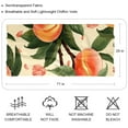 thumbnail image 2 of Peach Elegant Chiffon Yarn Hair Scarf | Breathable Silk Scarf for Women | Translucent Headscarf Wrap for Hair Styling - 180*73, 2 of 6