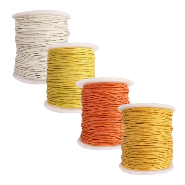 Cuerda de Cordón encerado de 4 para pulseras de bricoje de abalorios perfecl Cordón de algodón encerado