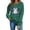#0202-Green, variant on Halloween Sweatshirts for Women Crew Neck Halloween Theme Graphic Womens Sweatshirt Loose Fit Holiday Gathering Soft Womens Tops Gift