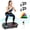 Black with LED, variant on Vibration Plate with the built-in LED light strip, Full Body Shaker Platform for Home Exercise, Vibration Board with 5 Pull Ropes