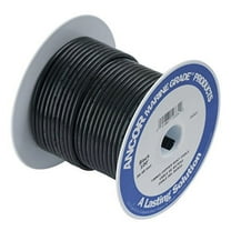Ancor 106010 Tinned Copper Wire, 12 AWG (3mm2), Black - 100ft