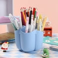 thumbnail image 2 of Meitianfacai Pencil Pen Holder for Desk, 6 Slots Desktop Organizer, Cute Pen Organizers Stationery Supplies for Office Home & Art Supply(Blue), 2 of 5