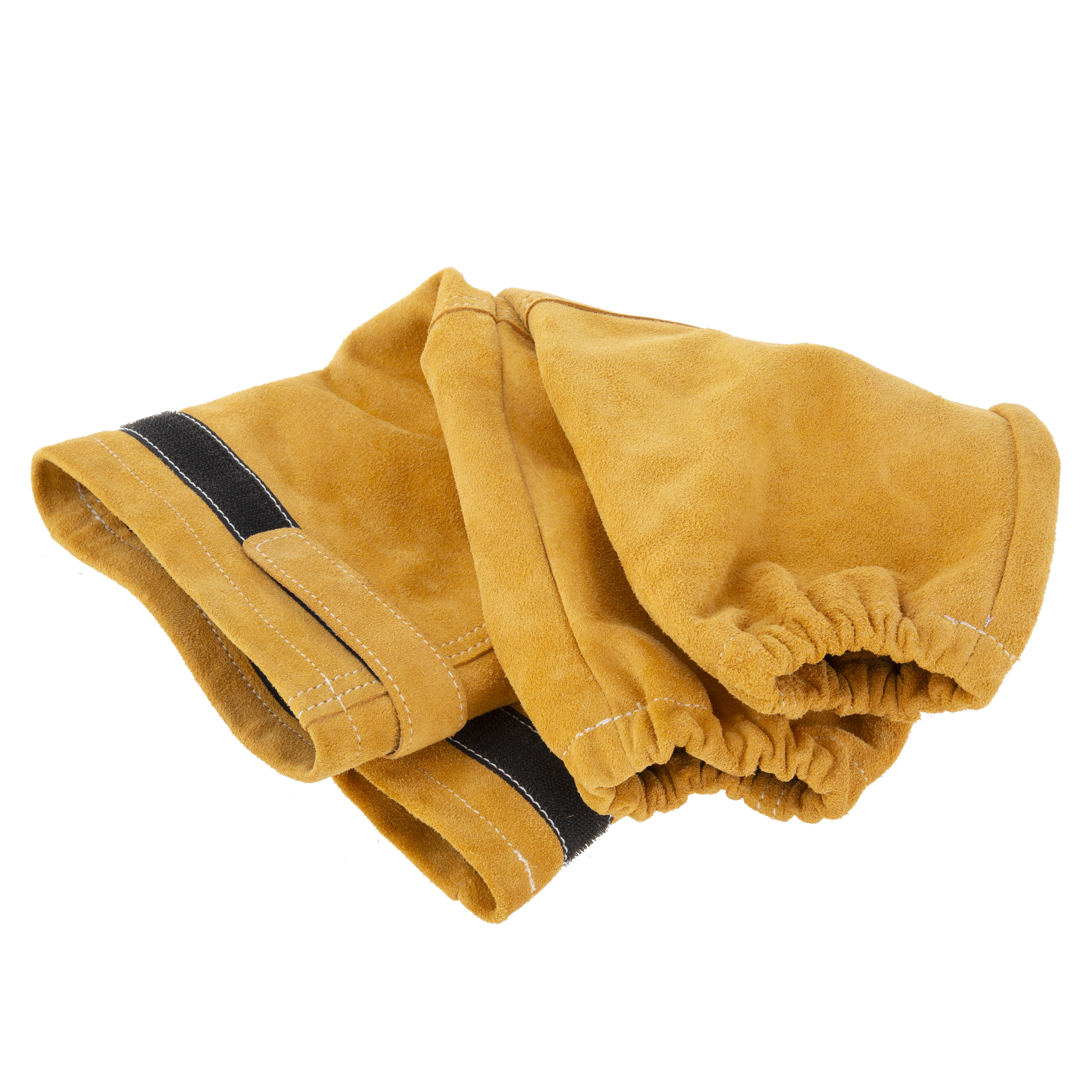 Hyper Tough Leather Welding Work Sleeves Pair - Durable Protection