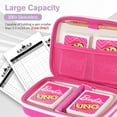 thumbnail image 2 of Funda de transporte para juegos de cartas ProCase con capacidad para más de 300 tarjetas, color rosa, 2 of 7