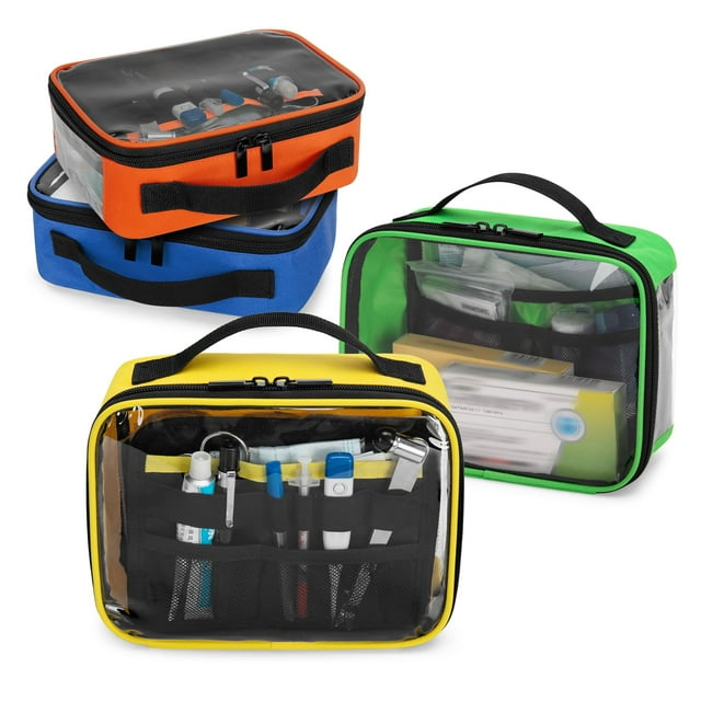 Bolsa de Primeros Auxilios Trunab Vacía, Estuche Médico de 4 Piezas Codificadas por Color