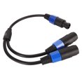 thumbnail image 1 of Cable De Extensión De Altavoz, Cable Divisor De Altavoz De 8 Mm De Diámetro 1 En 2 Salidas Para Altavoces De Interior Para Subwoofers, 1 of 7